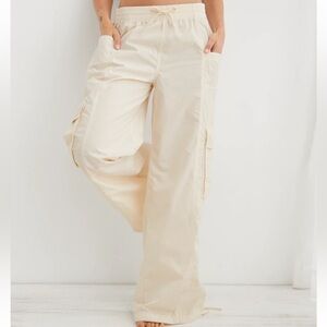 Aerie High Waisted Go-For-It Baggy Cargo Pant, NWOT